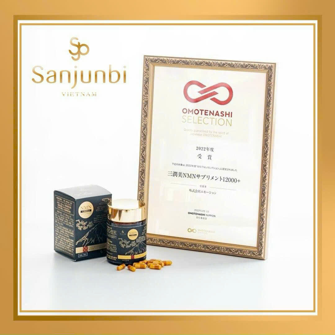 Sanjunbi NMN 12000+ vinh dự nhận giải OMOTENASHI SELECTION 2022 từ Nhật Bản