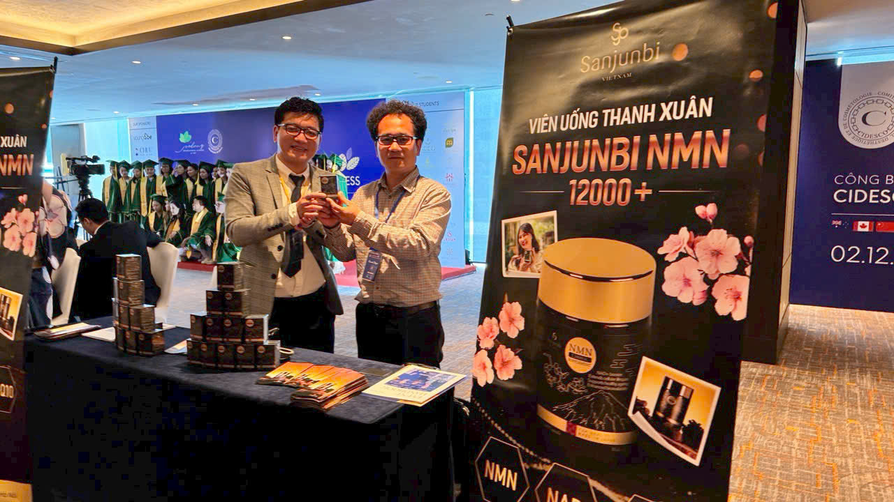 Sanjunbi Việt Nam tham gia sự kiện triển lãm thành công – Giới thiệu Viên Uống Thanh Xuân SANJUNBI NMN 12000+
